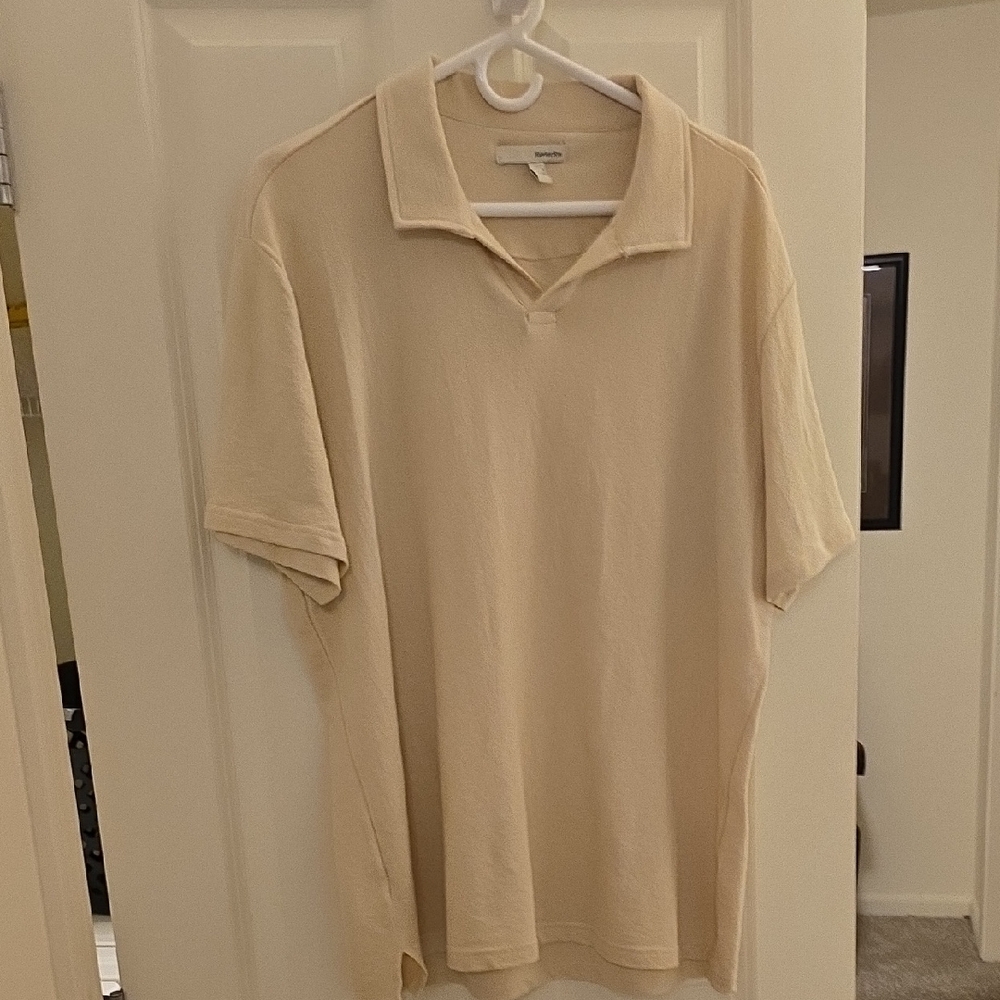 Men's Cream Polo Shirt By HAWKER RYE
